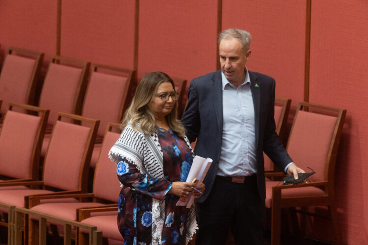 Australia Institute Live: Senate expresses its official 'displeasure' over Greens senator Gaza protest on first day of parliament business. As it happened.
